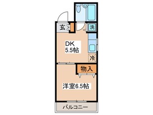 エクセル東林間の物件間取画像